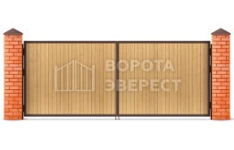 Ворота деревянные распашные 2500×3000 ВЭ-2431